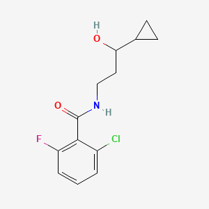 2-chloro-N-(3-cyclopropyl-3-hydroxypropyl)-6-fluorobenzamide
