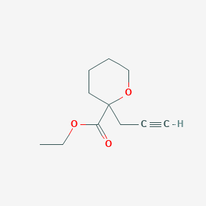 molecular formula C11H16O3 B2484098 Ethyl 2-(prop-2-yn-1-yl)oxane-2-carboxylate CAS No. 2138546-39-9