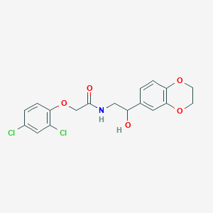 molecular formula C18H17Cl2NO5 B2484184 2-(2,4-dichlorophenoxy)-N-(2-(2,3-dihydrobenzo[b][1,4]dioxin-6-yl)-2-hydroxyethyl)acetamide CAS No. 1790037-23-8