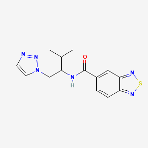 N-(3-methyl-1-(1H-1,2,3-triazol-1-yl)butan-2-yl)benzo[c][1,2,5]thiadiazole-5-carboxamide
