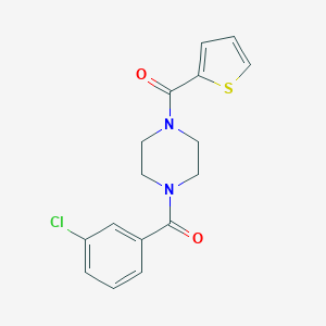 [4-(3-Chlorobenzoyl)piperazino](2-thienyl)methanone