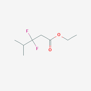 molecular formula C8H14F2O2 B2484192 Ethyl 3,3-difluoro-4-methylpentanoate CAS No. 2228465-69-6
