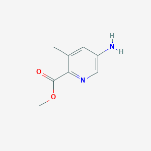 molecular formula C8H10N2O2 B2484209 甲基-5-氨基-3-甲基吡啶-2-甲酸酯 CAS No. 1263059-42-2