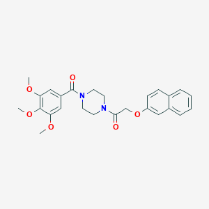 1-[(2-Naphthyloxy)acetyl]-4-(3,4,5-trimethoxybenzoyl)piperazine
