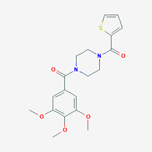 1-(THIOPHENE-2-CARBONYL)-4-(3,4,5-TRIMETHOXYBENZOYL)PIPERAZINE