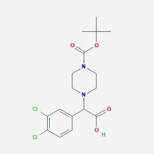B2484281 2-(4-Boc-piperazinyl)-2-(3,4-dichloro-phenyl)acetic acid CAS No. 885274-60-2