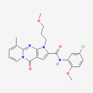 N-(5-chloro-2-methoxyphenyl)-1-(3-methoxypropyl)-9-methyl-4-oxo-1,4-dihydropyrido[1,2-a]pyrrolo[2,3-d]pyrimidine-2-carboxamide