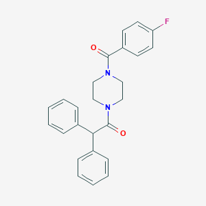 1-(Diphenylacetyl)-4-(4-fluorobenzoyl)piperazine