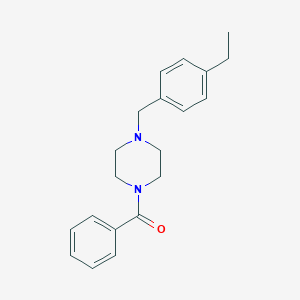 molecular formula C20H24N2O B248432 1-Benzoyl-4-(4-ethylbenzyl)piperazine 