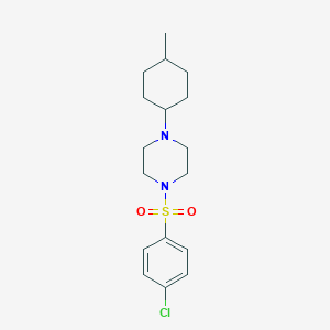 1-[(4-Chlorophenyl)sulfonyl]-4-(4-methylcyclohexyl)piperazine