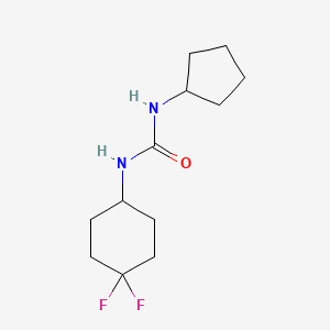 molecular formula C12H20F2N2O B2484341 1-环戊基-3-(4,4-二氟环己基)脲 CAS No. 2034516-21-5