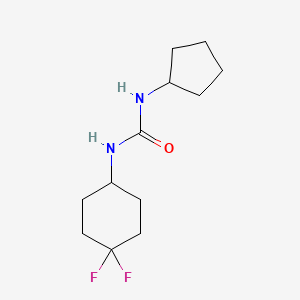 molecular formula C12H20F2N2O B2484341 1-シクロペンチル-3-(4,4-ジフルオロシクロヘキシル)尿素 CAS No. 2034516-21-5