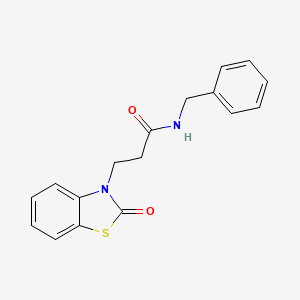 B2484347 N-benzyl-3-(2-oxo-2,3-dihydro-1,3-benzothiazol-3-yl)propanamide CAS No. 851989-61-2