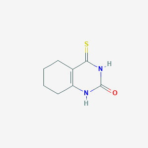 molecular formula C8H10N2OS B2484351 4-thioxo-3,4,5,6,7,8-hexahydroquinazolin-2(1H)-one CAS No. 21582-66-1