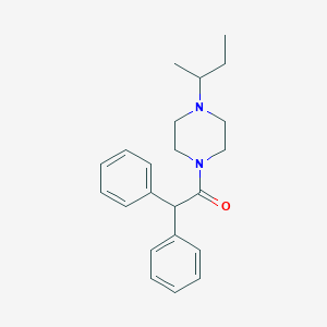 molecular formula C22H28N2O B248440 1-Sec-butyl-4-(diphenylacetyl)piperazine 