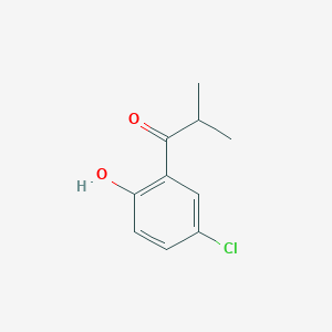 molecular formula C10H11ClO2 B2484408 1-Propanone, 1-(5-chloro-2-hydroxyphenyl)-2-methyl- CAS No. 90743-04-7