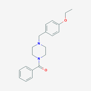 molecular formula C20H24N2O2 B248446 1-Benzoyl-4-(4-ethoxybenzyl)piperazine 