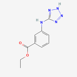 molecular formula C10H11N5O2 B2484481 Ethyl 3-(2H-tetrazol-5-ylamino)benzoate CAS No. 2248382-74-1