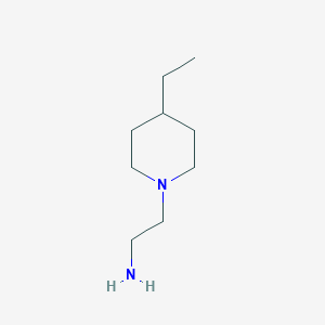 molecular formula C9H20N2 B2484502 2-(4-乙基哌啶-1-基)乙胺 CAS No. 1177306-60-3