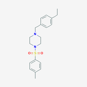 molecular formula C20H26N2O2S B248452 1-(4-Ethylbenzyl)-4-[(4-methylphenyl)sulfonyl]piperazine 