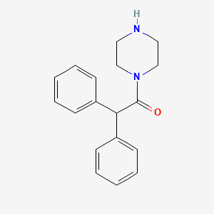 molecular formula C18H20N2O B2484526 2,2-二苯基-1-(哌嗪-1-基)乙酮 CAS No. 67199-13-7