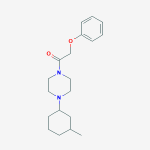 molecular formula C19H28N2O2 B248453 1-(3-Methylcyclohexyl)-4-(phenoxyacetyl)piperazine 