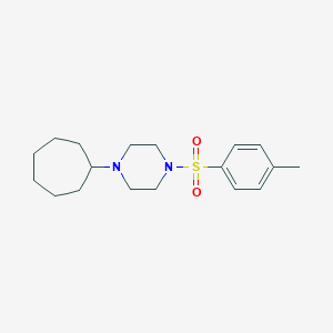 molecular formula C18H28N2O2S B248457 1-Cycloheptyl-4-[(4-methylphenyl)sulfonyl]piperazine 