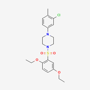 1-(3-Chloro-4-methylphenyl)-4-(2,5-diethoxyphenyl)sulfonylpiperazine