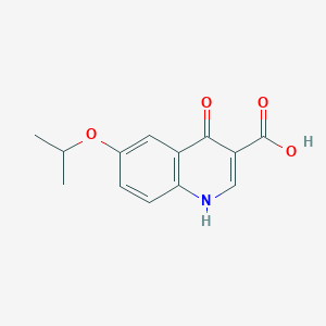 molecular formula C13H13NO4 B2484593 6-Isopropoxy-4-oxo-1,4-dihydroquinoline-3-carboxylic acid CAS No. 692764-52-6