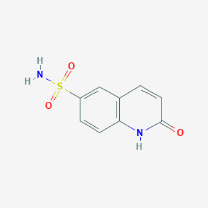 molecular formula C9H8N2O3S B2484594 6-Quinolinesulfonamide, 1,2-dihydro-2-oxo- CAS No. 855766-77-7