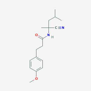 molecular formula C17H24N2O2 B2484597 N-(1-cyano-1,3-dimethylbutyl)-3-(4-methoxyphenyl)propanamide CAS No. 1311791-25-9