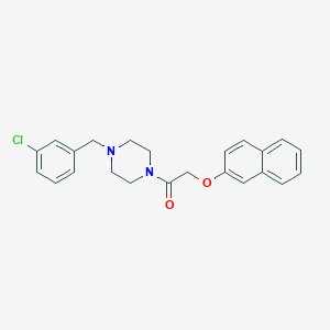 1-(3-Chlorobenzyl)-4-[(2-naphthyloxy)acetyl]piperazine