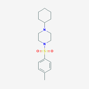molecular formula C17H26N2O2S B248461 1-Cyclohexyl-4-[(4-methylphenyl)sulfonyl]piperazine 