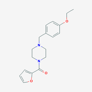 molecular formula C18H22N2O3 B248463 1-(4-Ethoxybenzyl)-4-(2-furoyl)piperazine 