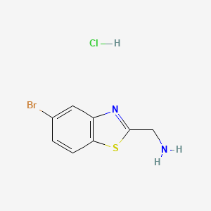 B2484633 (5-Bromobenzo[d]thiazol-2-yl)methanamine hydrochloride CAS No. 2138191-03-2