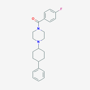 molecular formula C23H27FN2O B248464 (4-Fluorophenyl)-[4-(4-phenylcyclohexyl)-1-piperazinyl]methanone 