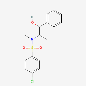 4-chloro-N-(1-hydroxy-1-phenylpropan-2-yl)-N-methylbenzenesulfonamide