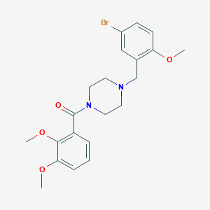 molecular formula C21H25BrN2O4 B248472 1-(5-Bromo-2-methoxybenzyl)-4-(2,3-dimethoxybenzoyl)piperazine 