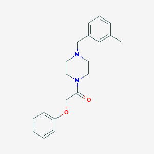 molecular formula C20H24N2O2 B248473 1-[4-(3-Methylbenzyl)piperazin-1-yl]-2-phenoxyethanone 