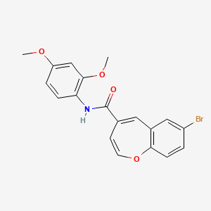 7-bromo-N-(2,4-dimethoxyphenyl)-1-benzoxepine-4-carboxamide
