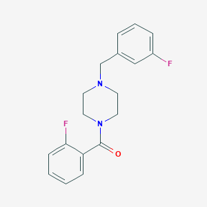 molecular formula C18H18F2N2O B248474 1-(2-Fluorobenzoyl)-4-(3-fluorobenzyl)piperazine 