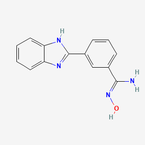 3-(1H-Benzo[d]imidazol-2-yl)-N-hydroxybenzimidamide