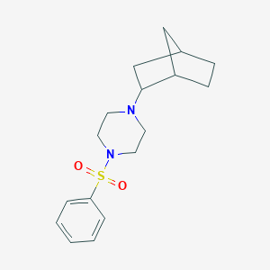 molecular formula C17H24N2O2S B248475 1-Bicyclo[2.2.1]hept-2-yl-4-(phenylsulfonyl)piperazine 