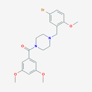 molecular formula C21H25BrN2O4 B248476 [4-(5-Bromo-2-methoxy-benzyl)-piperazin-1-yl]-(3,5-dimethoxy-phenyl)-methanone 