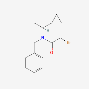 molecular formula C14H18BrNO B2484767 N-benzyl-2-bromo-N-(1-cyclopropylethyl)acetamide CAS No. 1275172-29-6