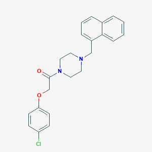 2-(4-Chlorophenoxy)-1-[4-(naphthalen-1-ylmethyl)piperazin-1-yl]ethanone