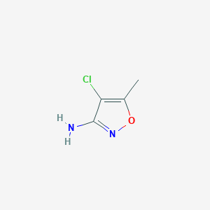 molecular formula C4H5ClN2O B2484833 4-Chloro-5-methyl-isoxazol-3-ylamine CAS No. 5819-39-6