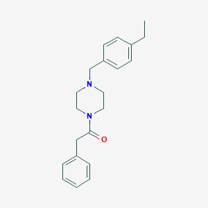 molecular formula C21H26N2O B248487 1-(4-Ethylbenzyl)-4-(phenylacetyl)piperazine 