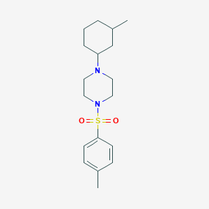 molecular formula C18H28N2O2S B248488 1-(3-Methylcyclohexyl)-4-[(4-methylphenyl)sulfonyl]piperazine 