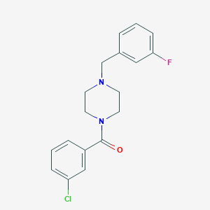 1-(3-Chlorobenzoyl)-4-(3-fluorobenzyl)piperazine